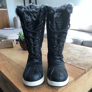 NWOB Tall Black Winter Boots